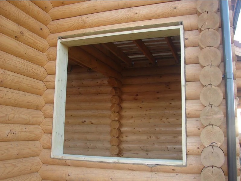 Особенности установки пластиковых окон в деревянном доме фото